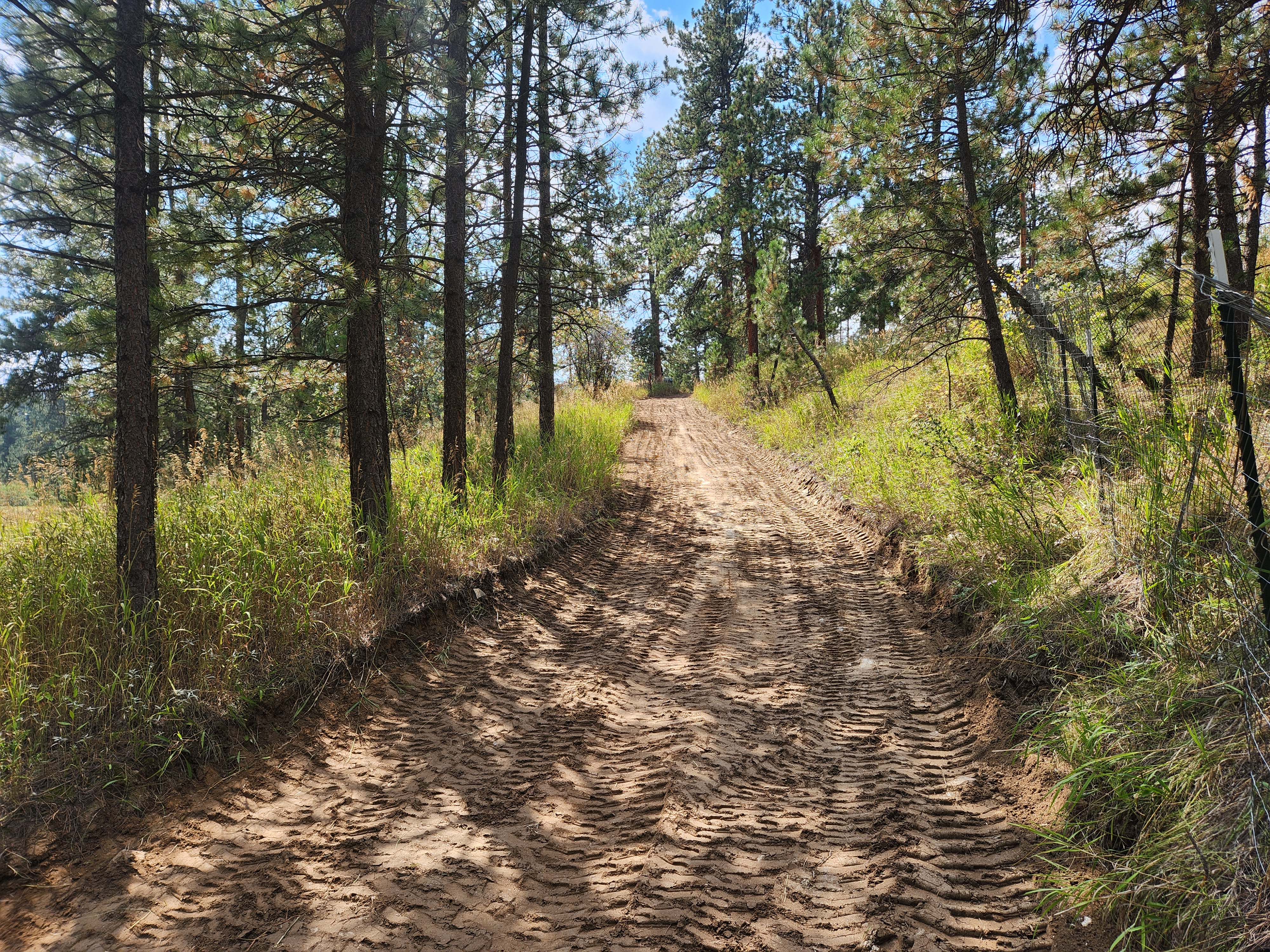 Washout repaired — smooth, freshly graded surface